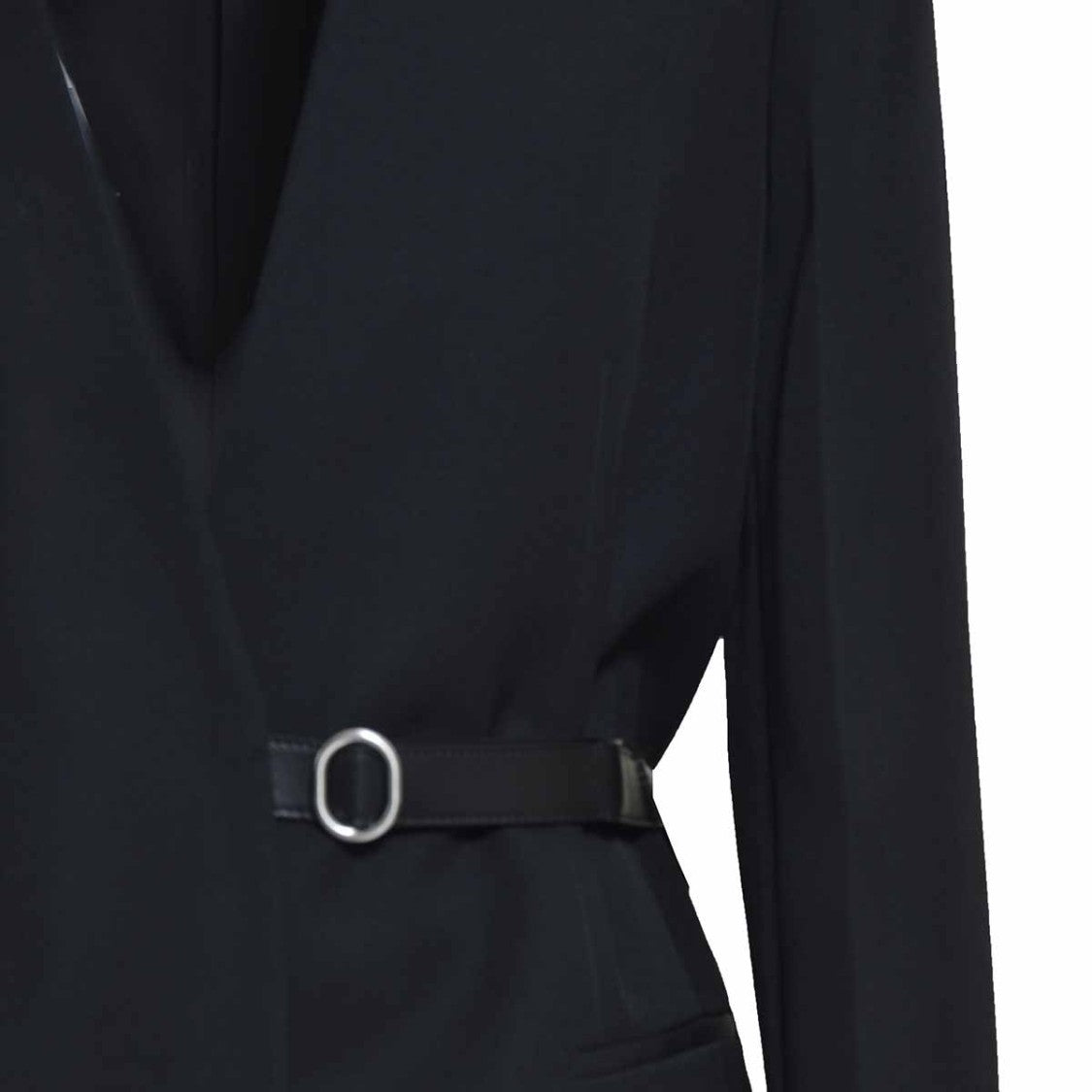 Jil Sander Black Tailored Jacket With Asymmetric Closure