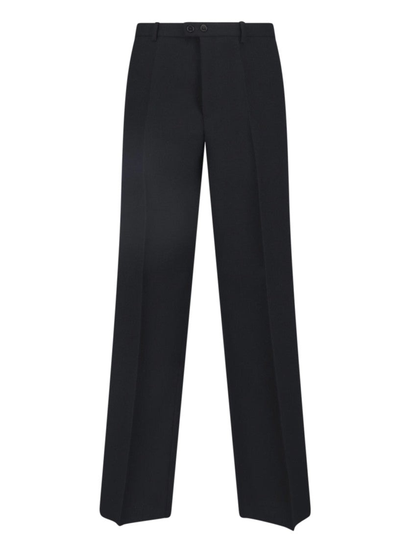 Jil Sander Tailored Virgin Wool Trousers With Zip And Button Closure