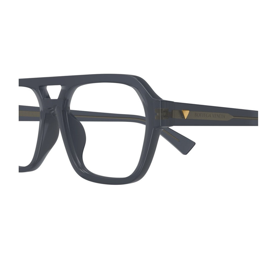 Bottega Veneta Grey New Classic Acetate Caravan Sunglasses