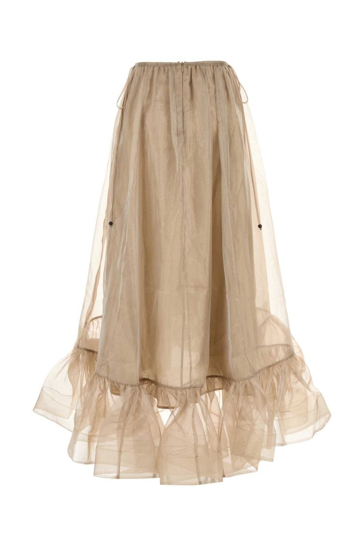 Zimmermann Cappuccino Organza Dawning Skirt