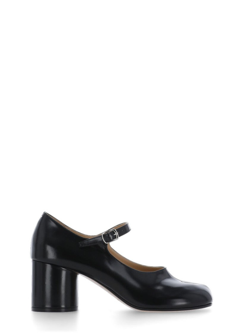 Maison Margiela Black Tabi Mary Jane Pumps