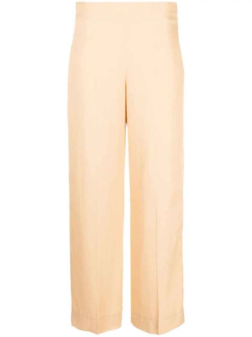 Jil Sander High-Waisted Wide-Leg Trousers With Tailored Finish