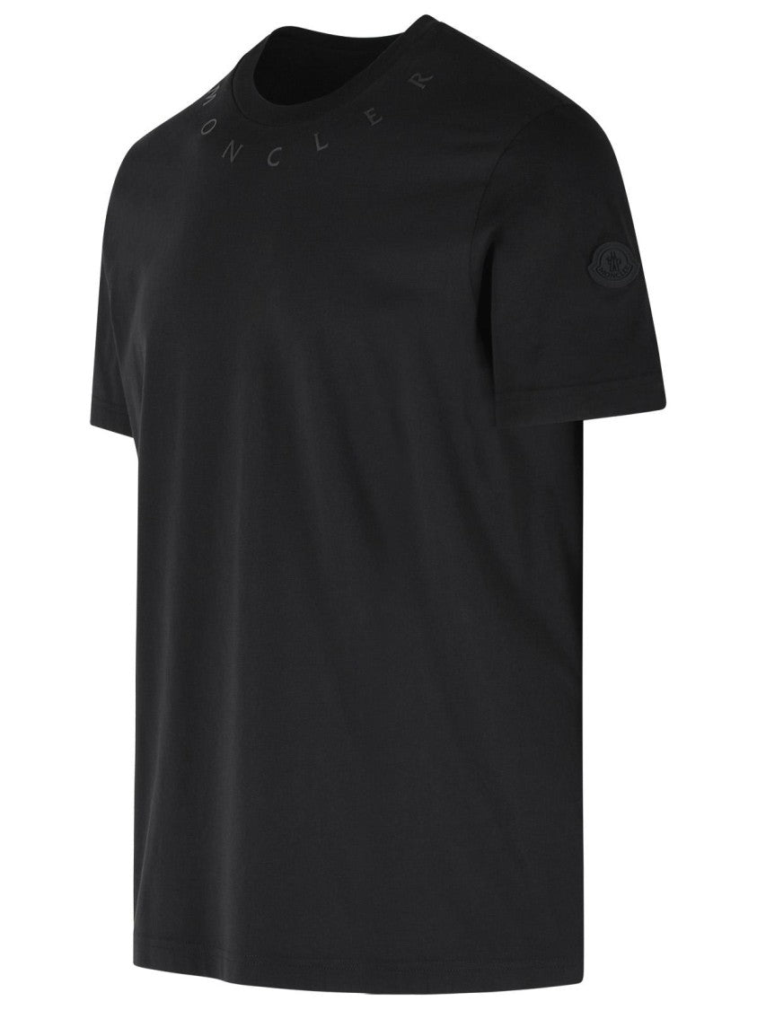 Moncler Black Cotton T-Shirt