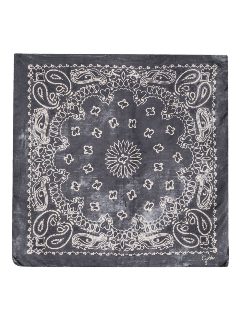 Golden Goose Bandana-Patterned Silk Scarf