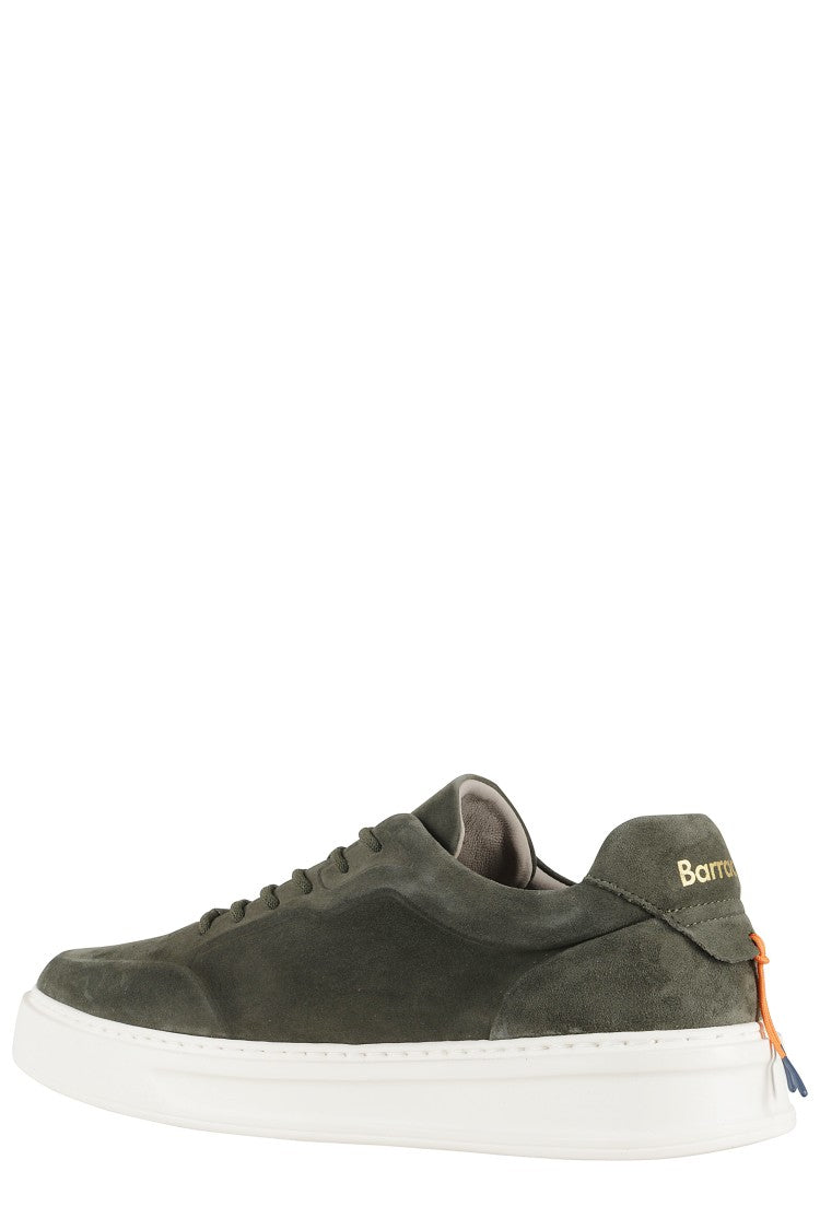 Barracuda Low-Top Suede Sneakers With Rounded Toe