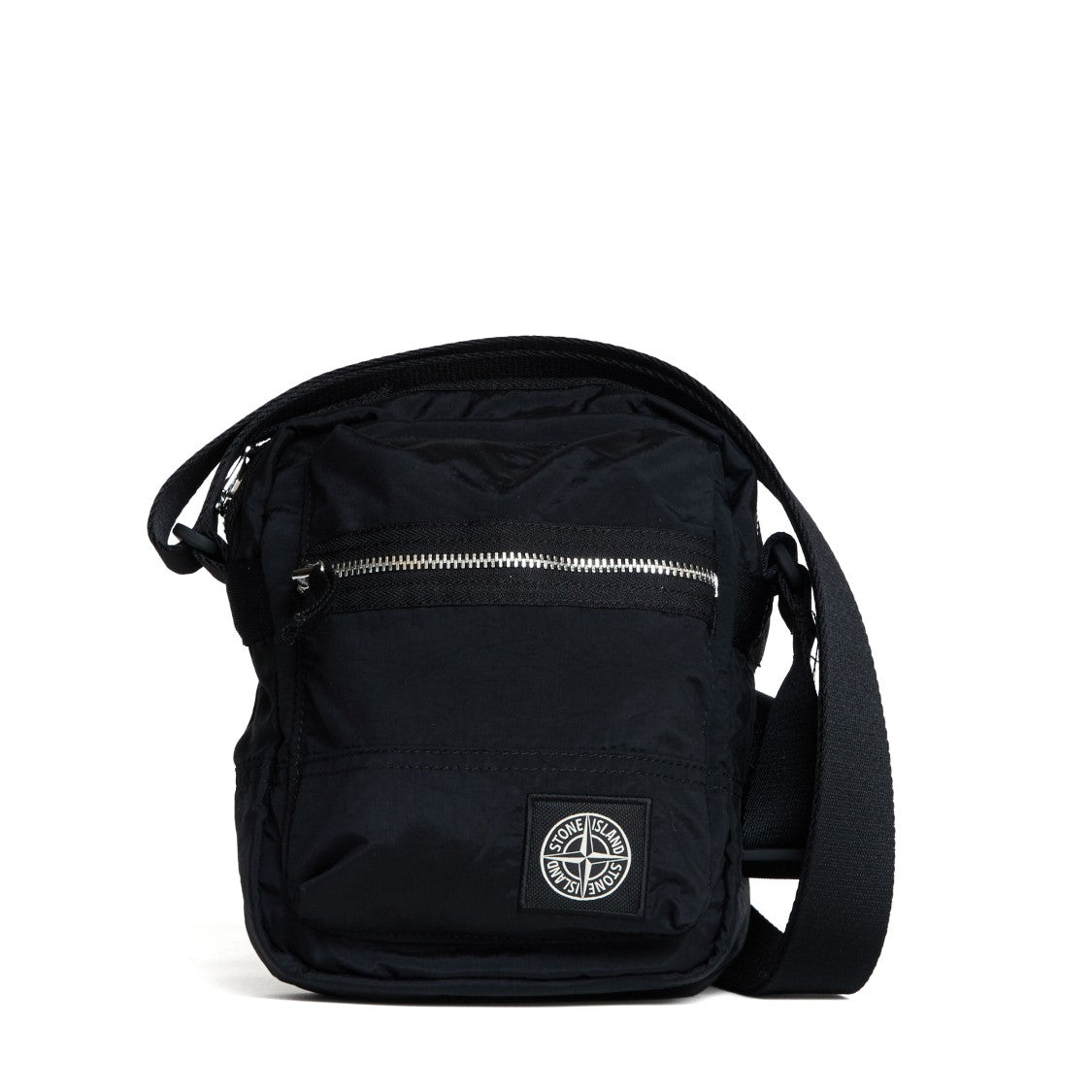 Stone Island Coated Nylon Metal Shoulder Bag In Econyl