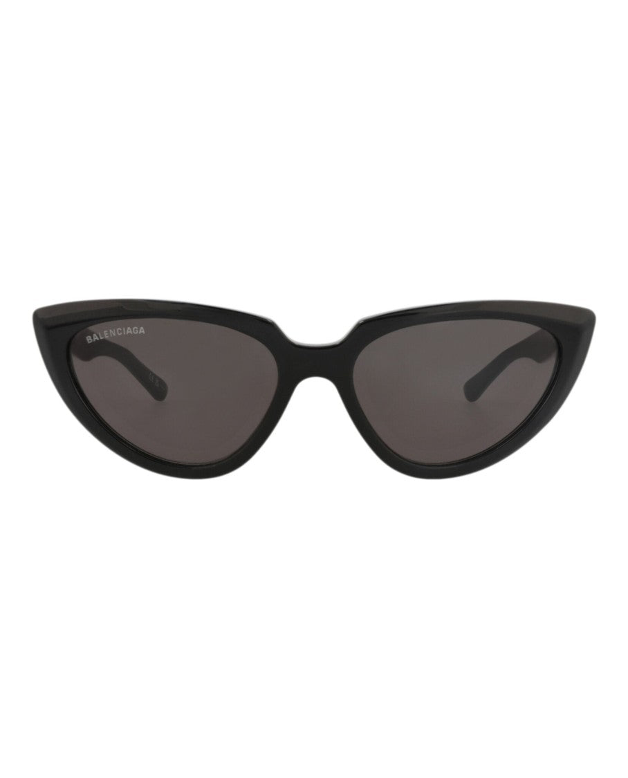 Balenciaga Cat Eye-Frame Acetate Sunglasses With Angular Edges