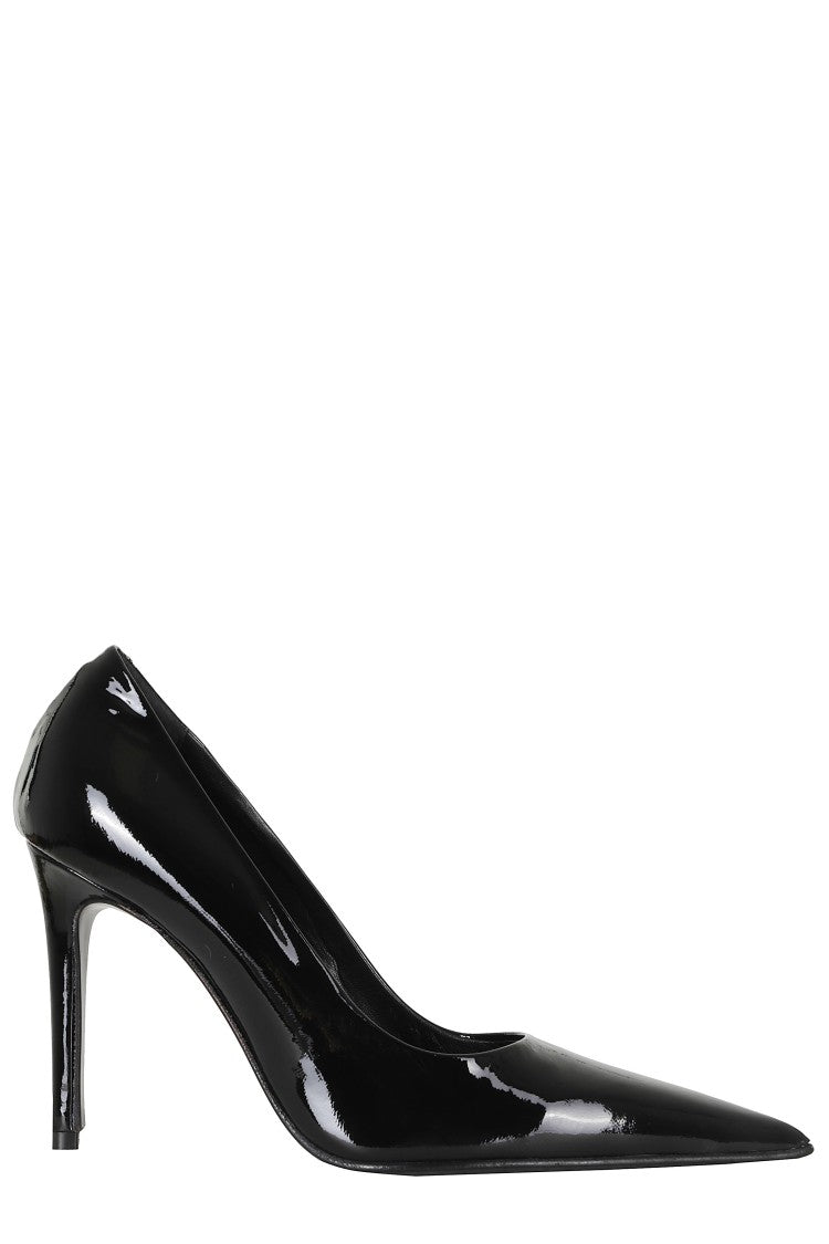 Giampaolo Viozzi Black Patent Leather Stiletto Pumps