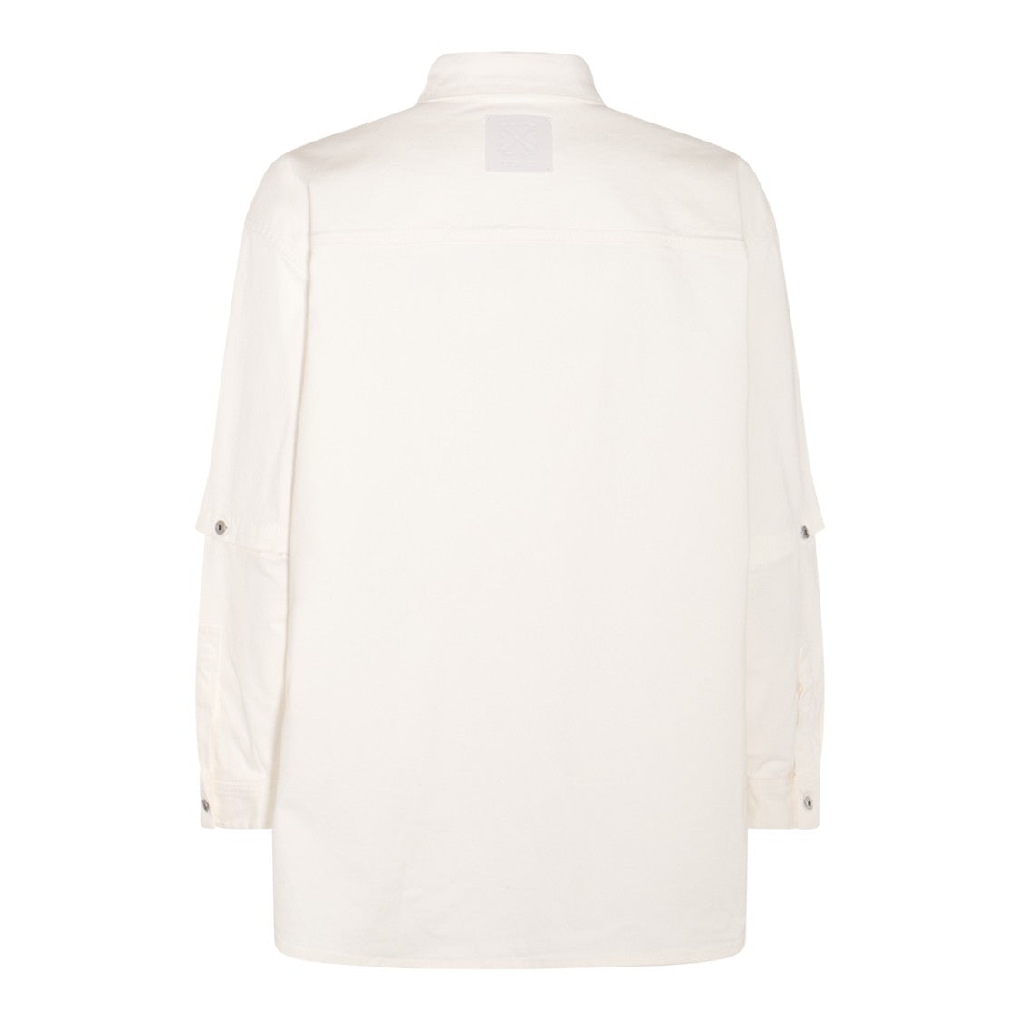 Off-White White Cotton Blend Cut-Out Shirt