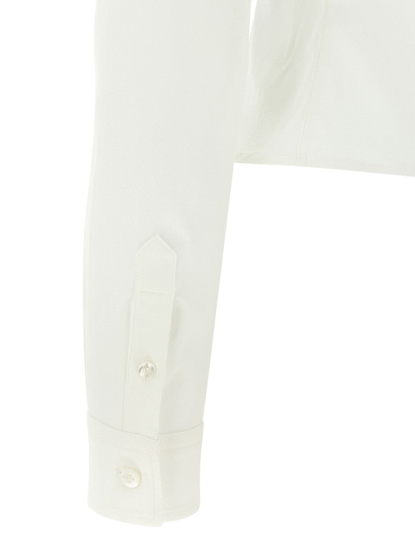 Balenciaga Slim Fit Oxford Shirt With Curls And Tailored Silhouette