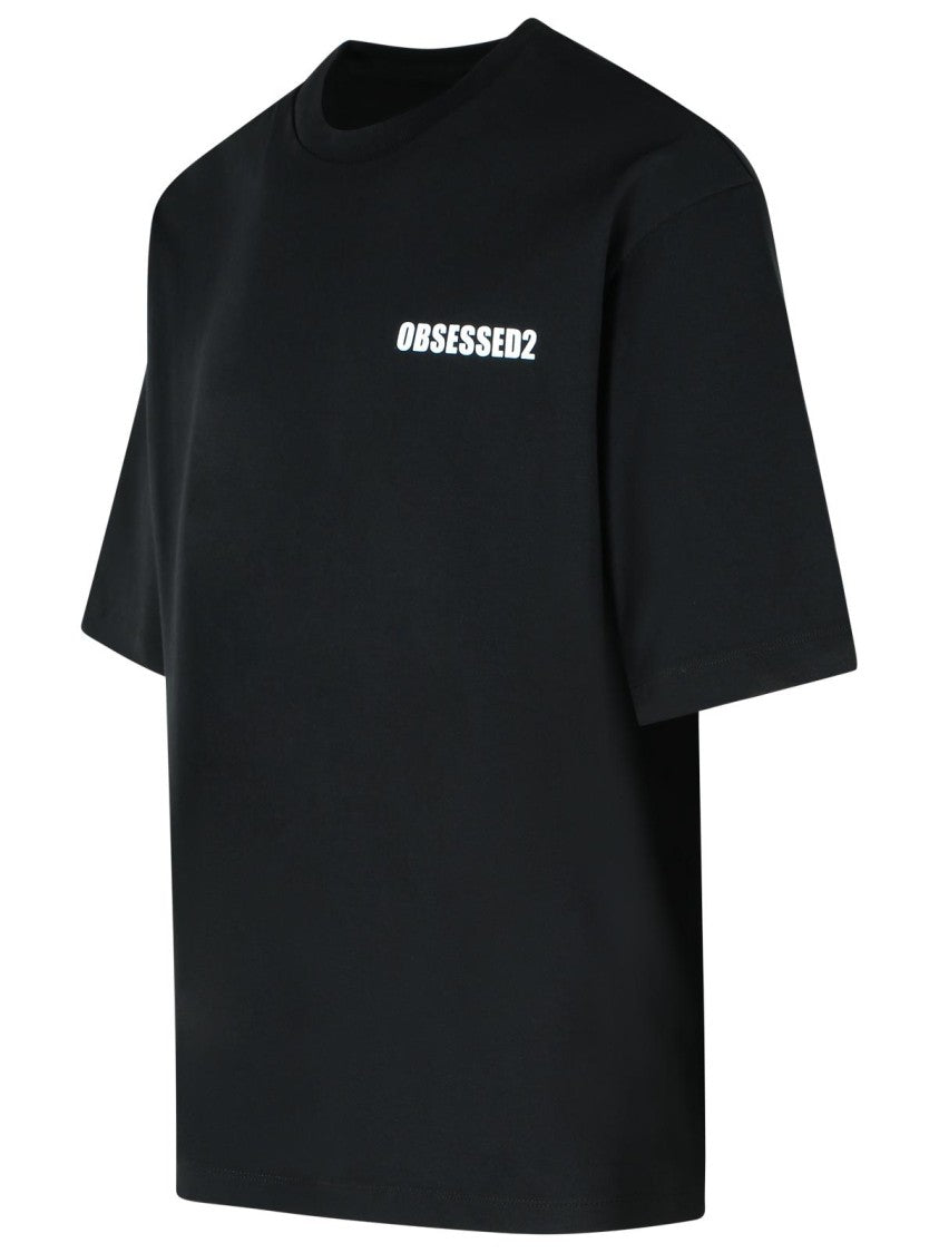 Dsquared2 'Obsessed' Black Cotton T-Shirt