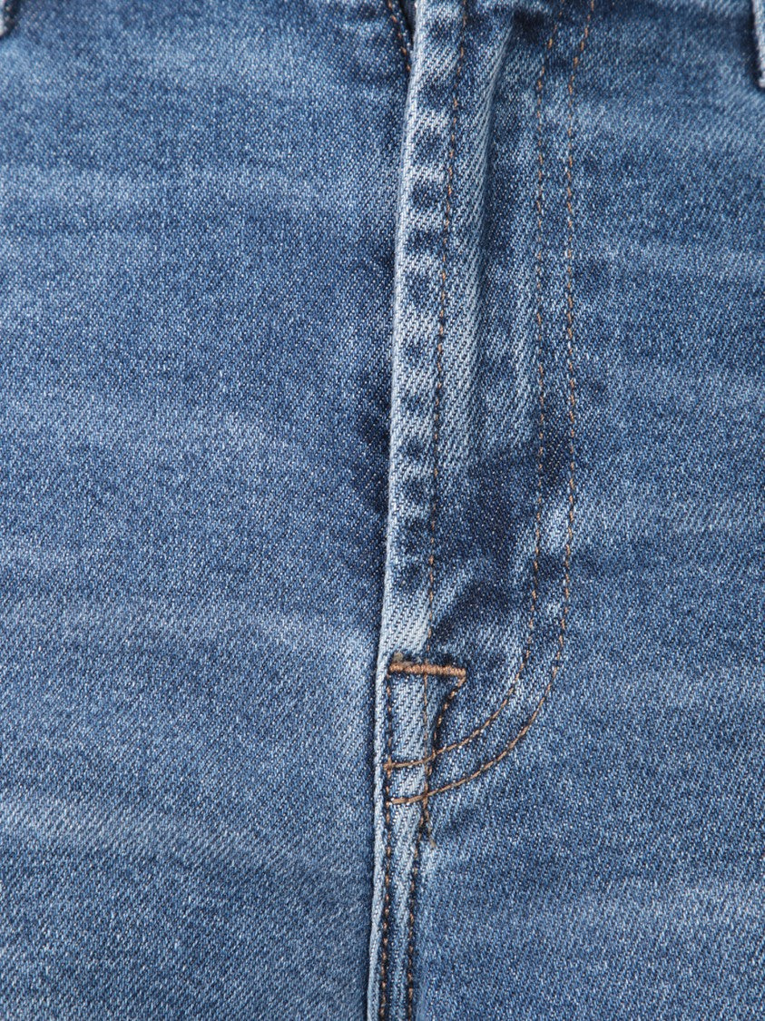 7 For All Mankind Flared Jeans With Frayed Hem