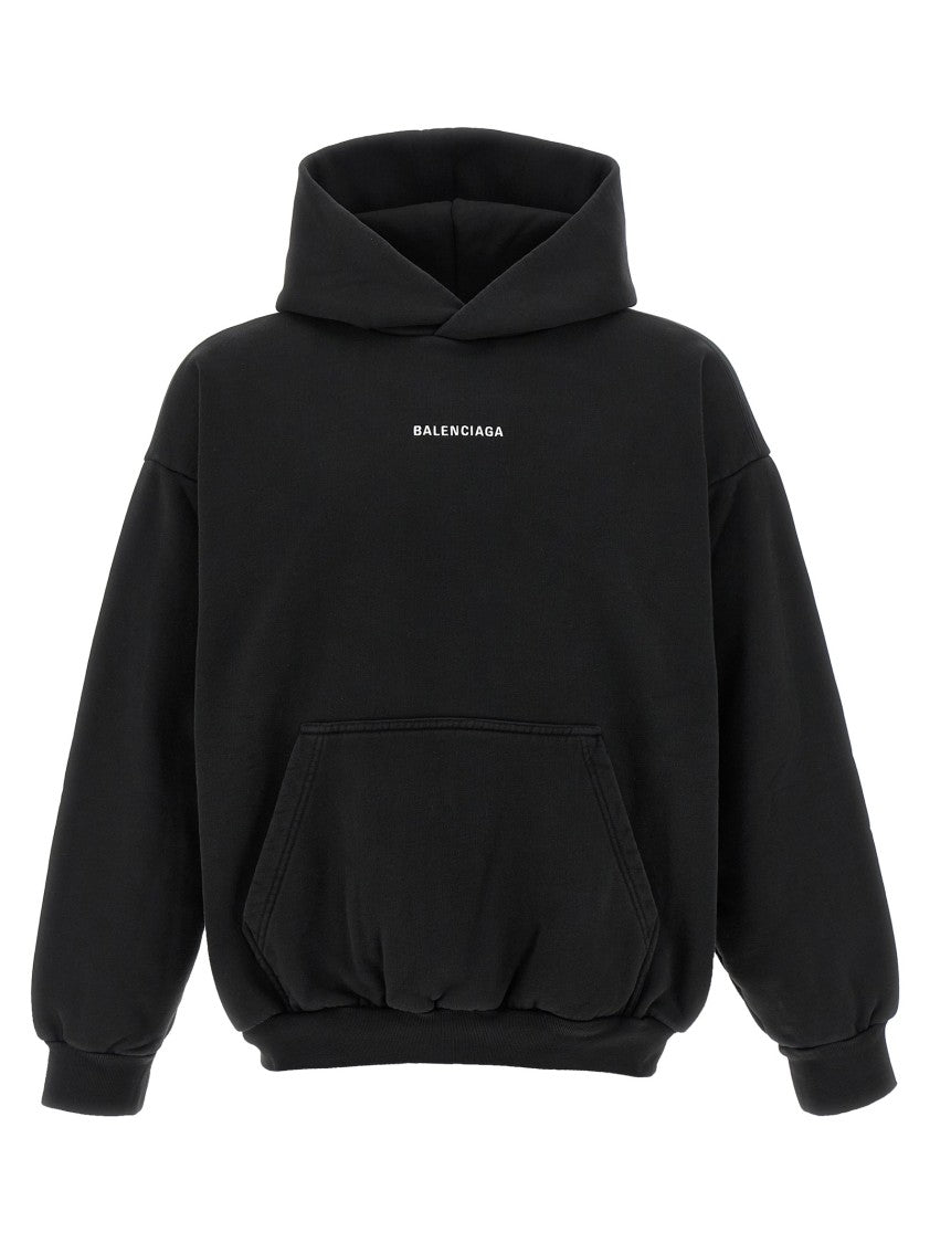 Balenciaga Logo Embroidery Hoodie