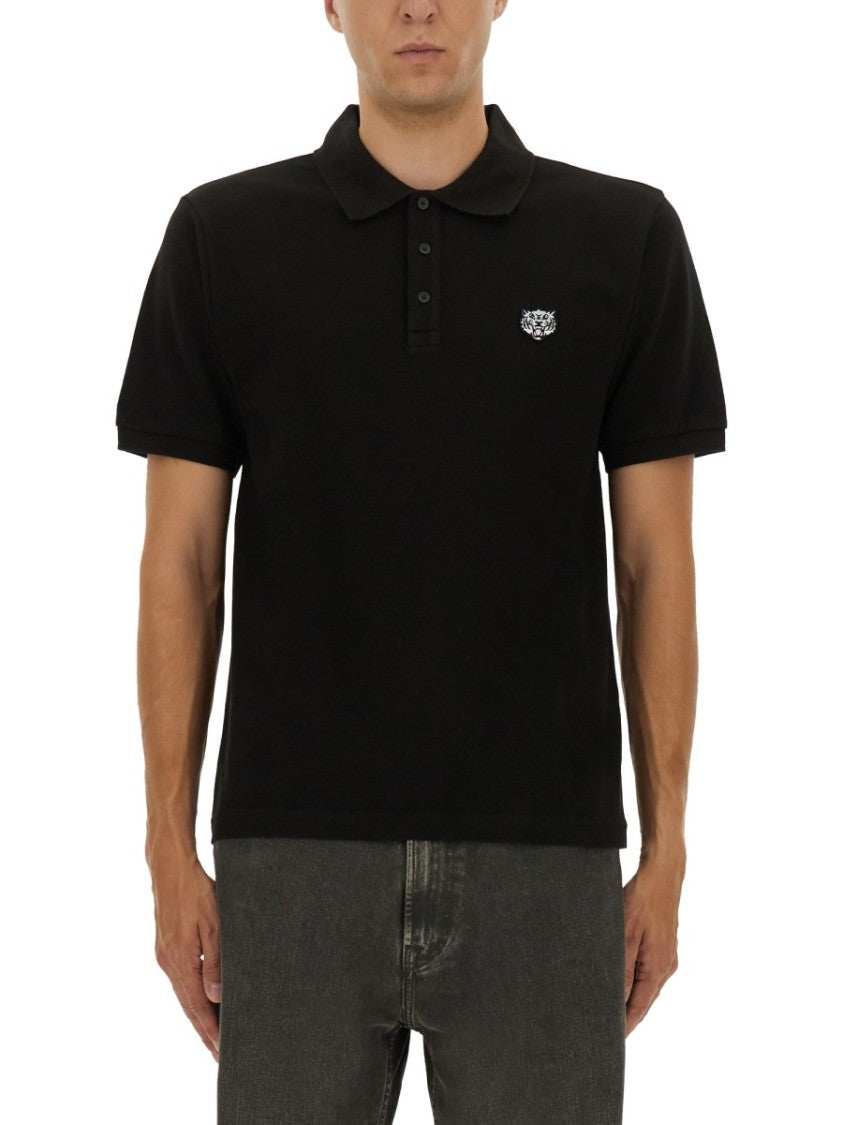 Kenzo Polo Shirt With Happy Tiger Embroidery