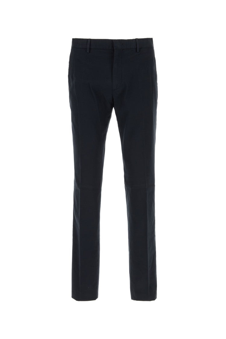 Zegna Tailored Straight-Leg Pants With Subtle Sheen