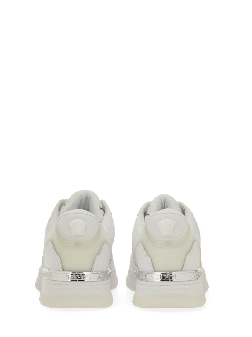 Versace Textured Leather Sneakers