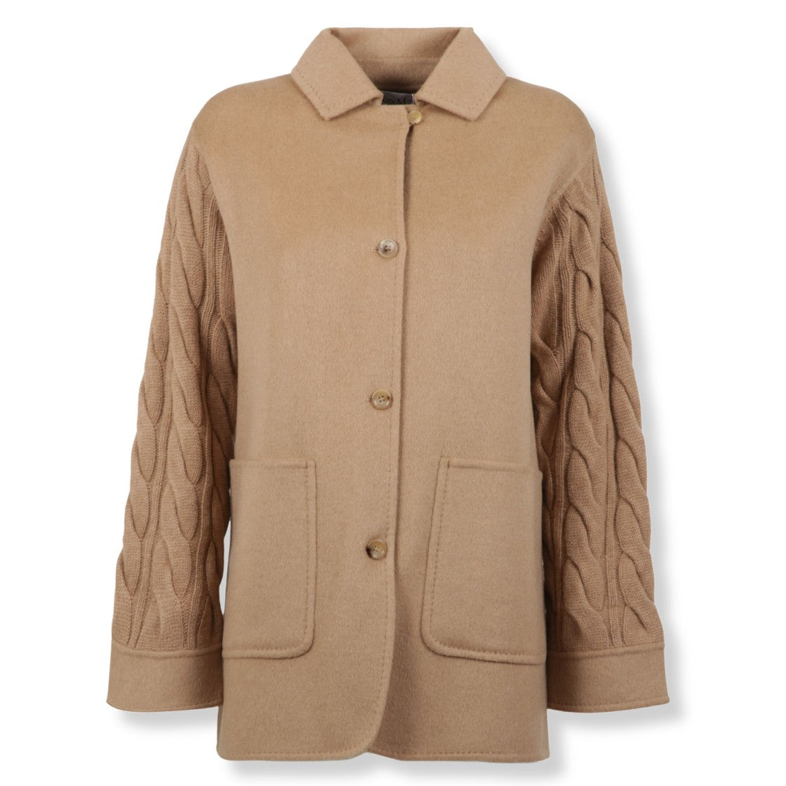 Max Mara Structured Knit Coat-Jacket With Clean Lines