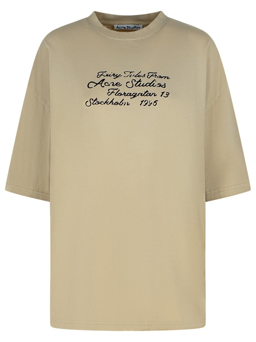 Acne Studios Beige Cotton T-Shirt