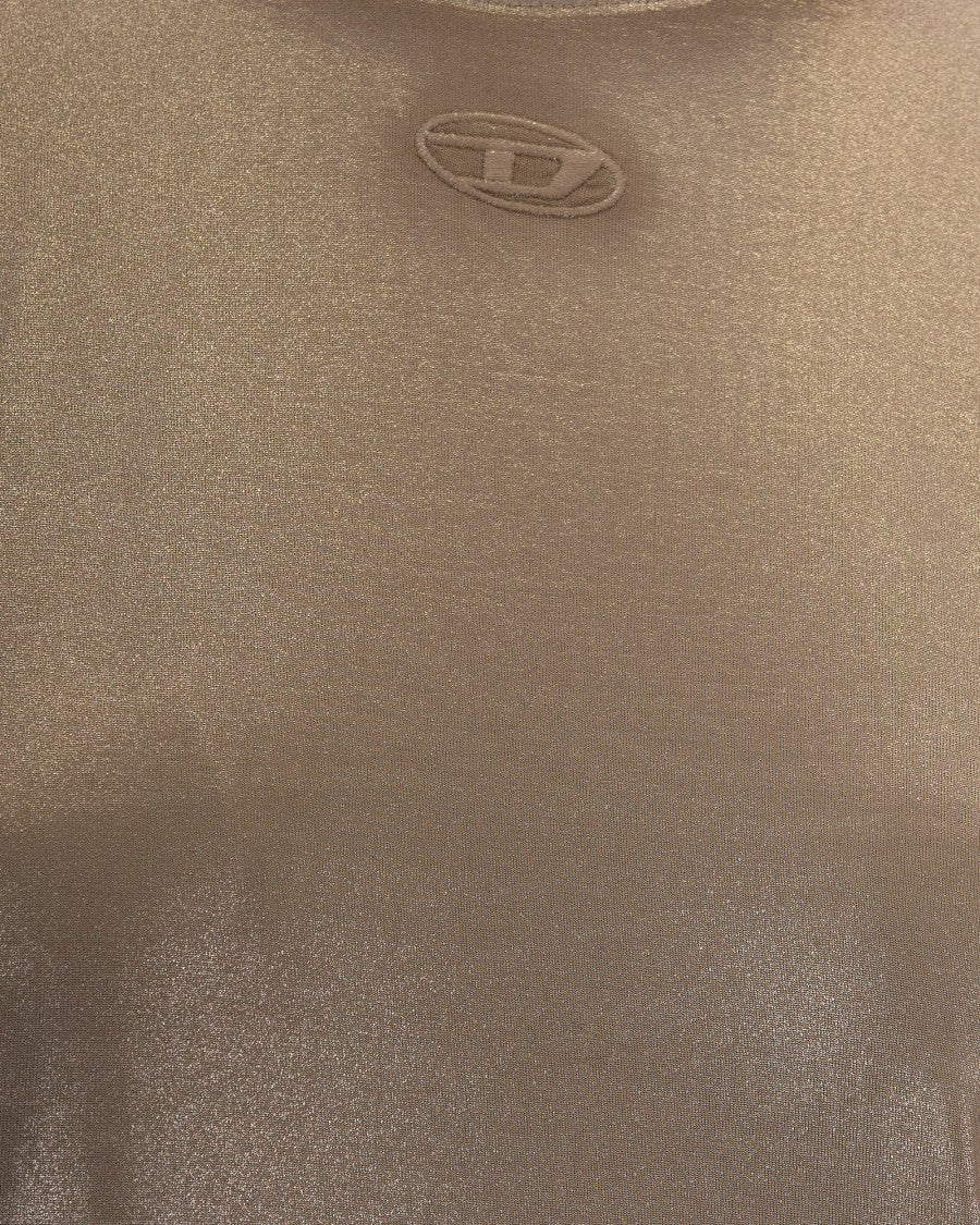 Diesel Sandy Beige Normy Sprayed Mylar T-Shirt