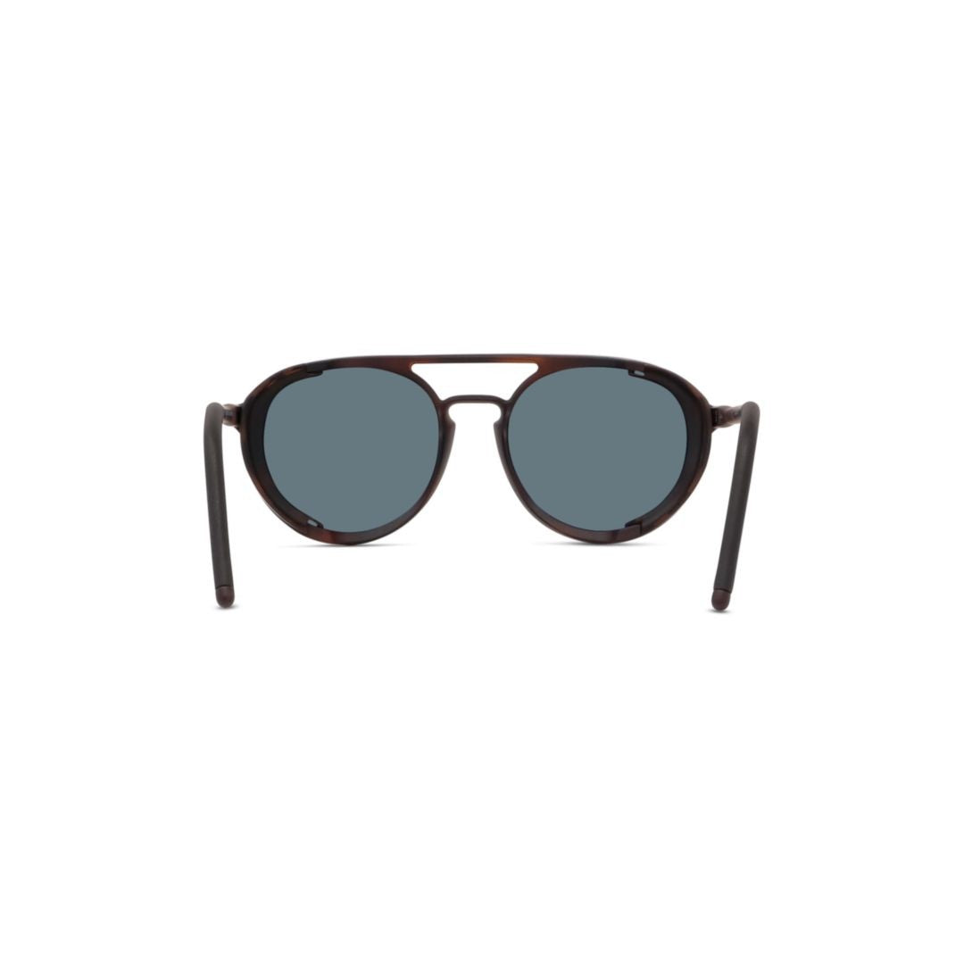 Vuarnet Tortoiseshell Aviator Sunglasses With Integrated Side Shields
