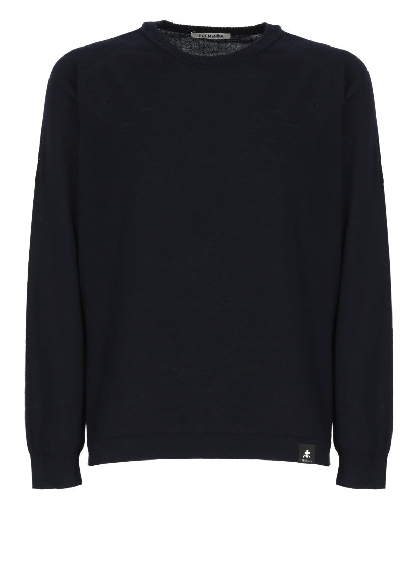 Premiata Blue Cotton Sweater