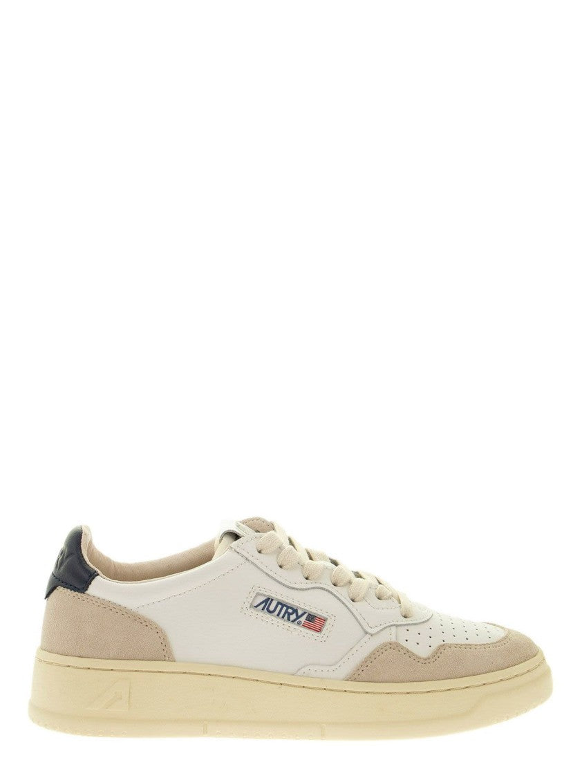 Autry Medalist Low - Leather And Suede Sneakers