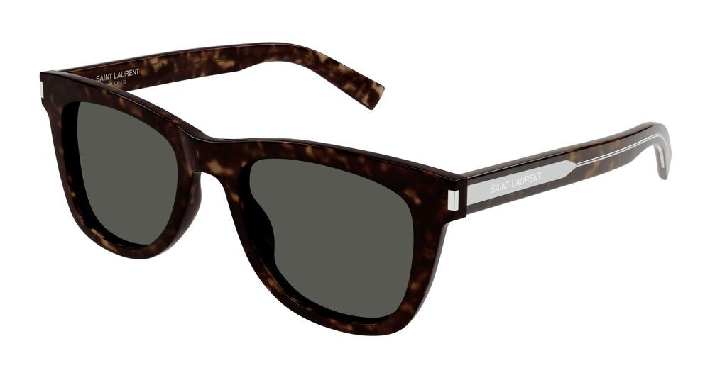 Saint Laurent Havana Bold Oversized Square Sunglasses
