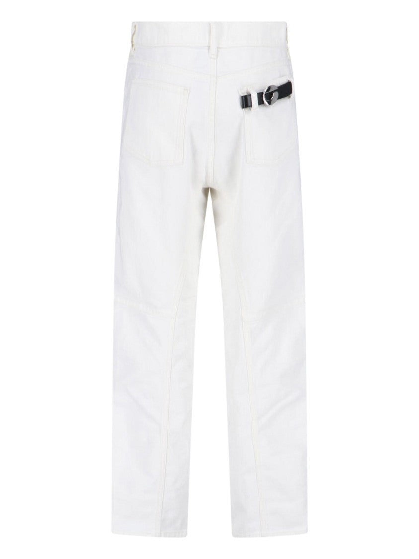 Coperni White Organic Cotton Straight Jeans