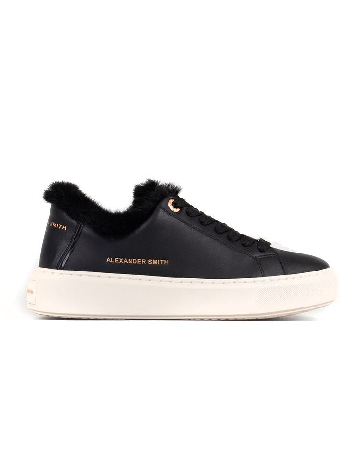Alexander Smith Black Cow Leather Trainers