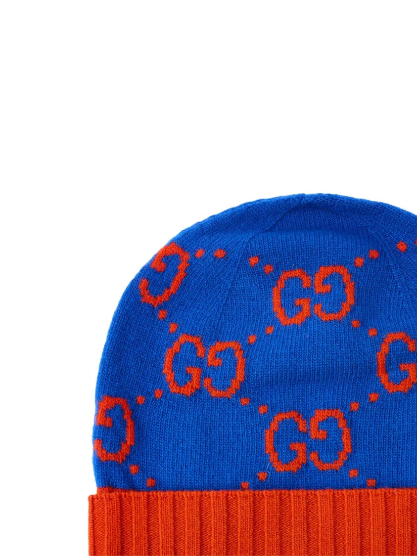 Gucci Gg Monogram Wool Beanie