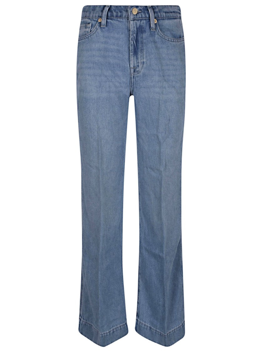 7 For All Mankind Flared Blue Jeans