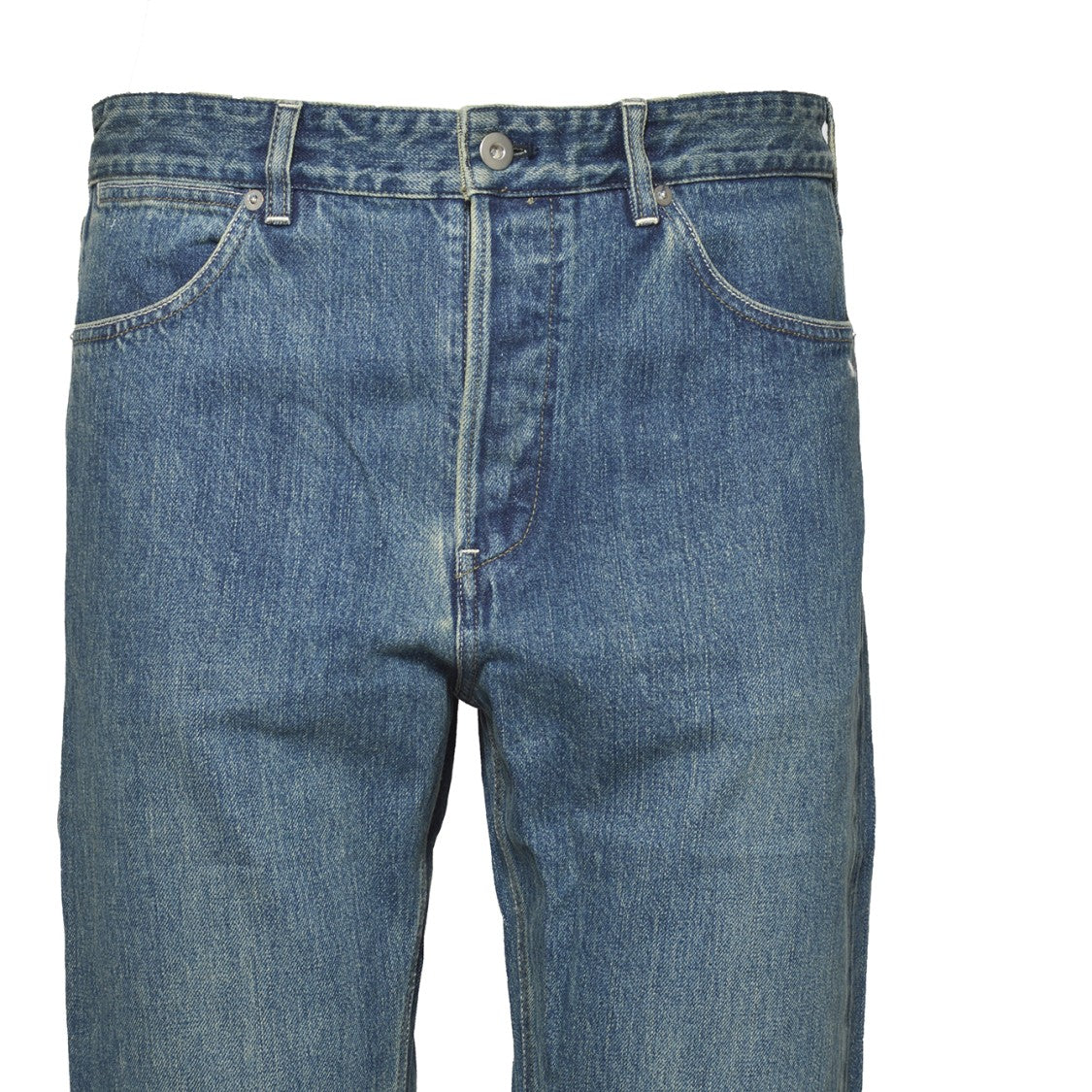 Jil Sander Classic Straight-Leg Jeans In Medium Blue Wash