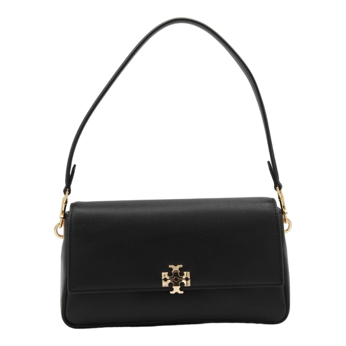 Tory Burch Rectangular Handbag With Polished Gold-Tone Clasp
