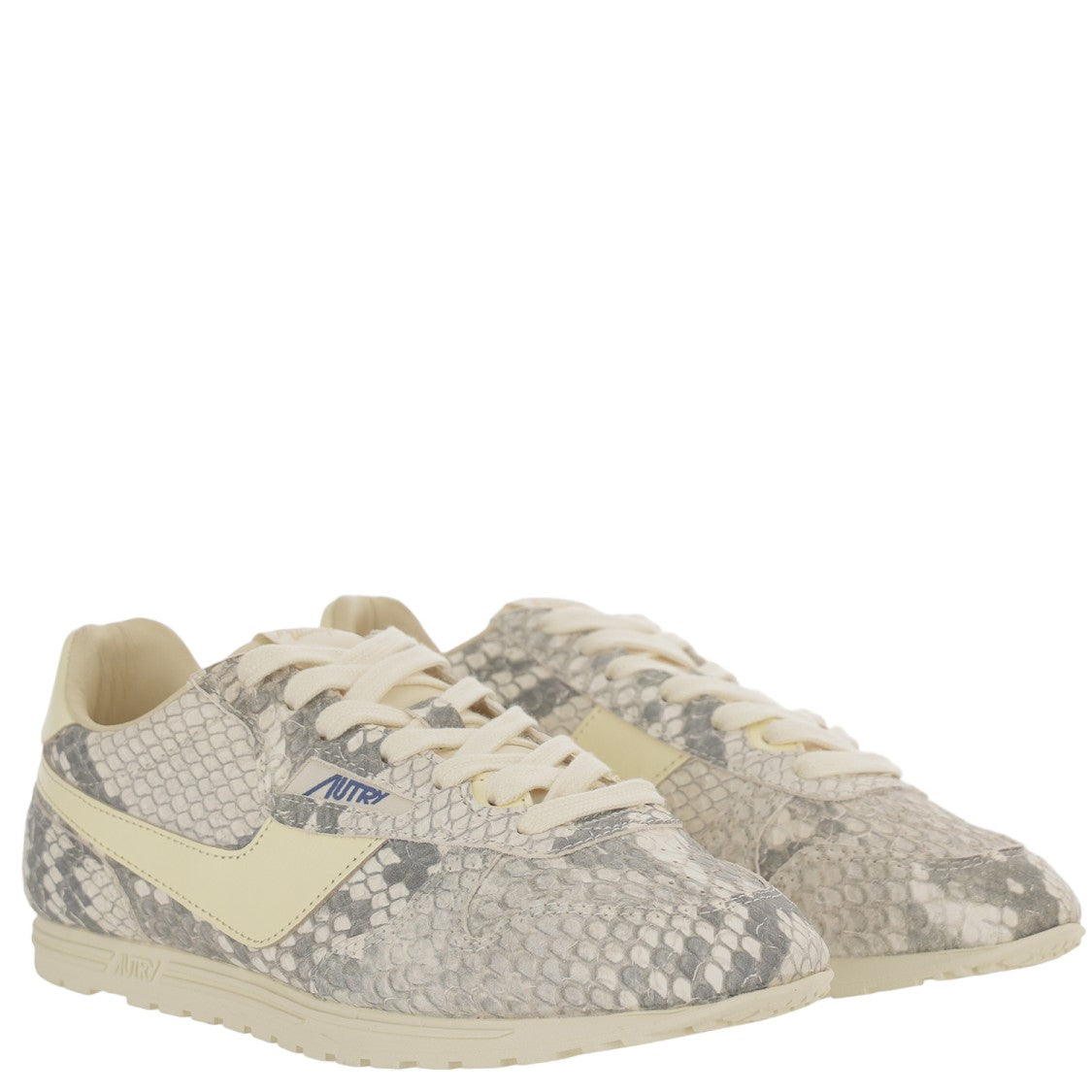 Autry Animal Print Sneakers With Contrast Padded Collar