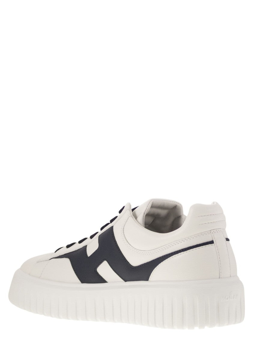 Hogan H-Stripes - Leather Trainers With Side H