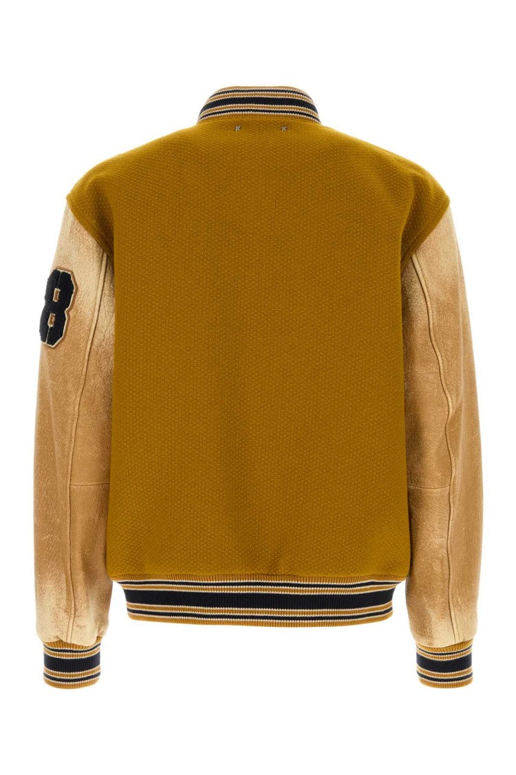 Golden Goose Ochre Wool Aleandro Bomber Jacket