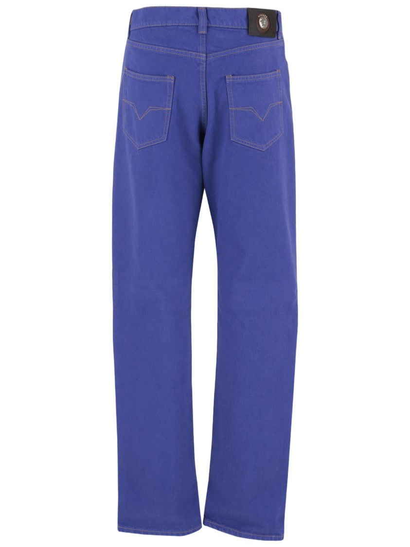 Versace Jeans In Cotone A Gamba Dritta