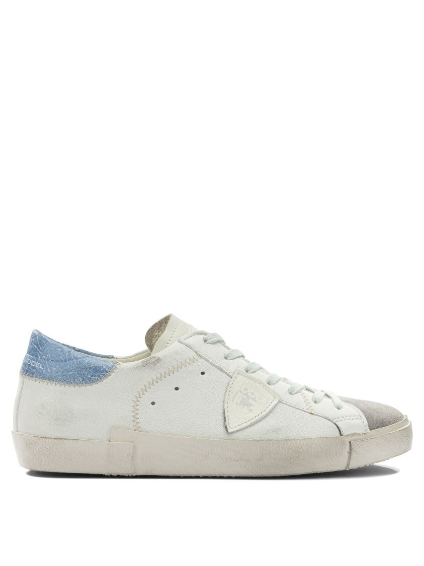 Philippe Model Paris Low-Top Slip-On Sneakers With Premium Leather And Rubber Accents