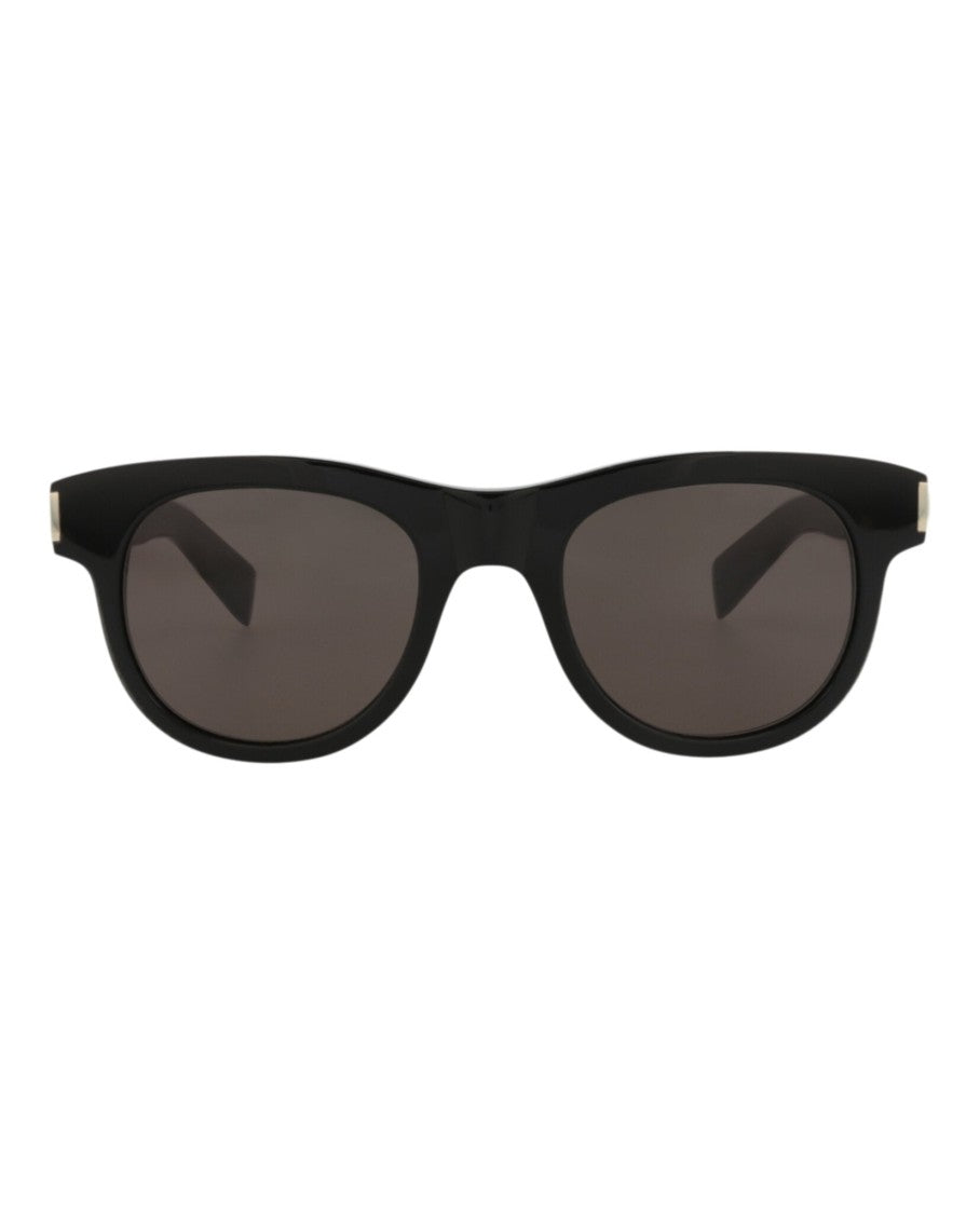 Saint Laurent Round-Frame Recycled Acetate Sunglasses