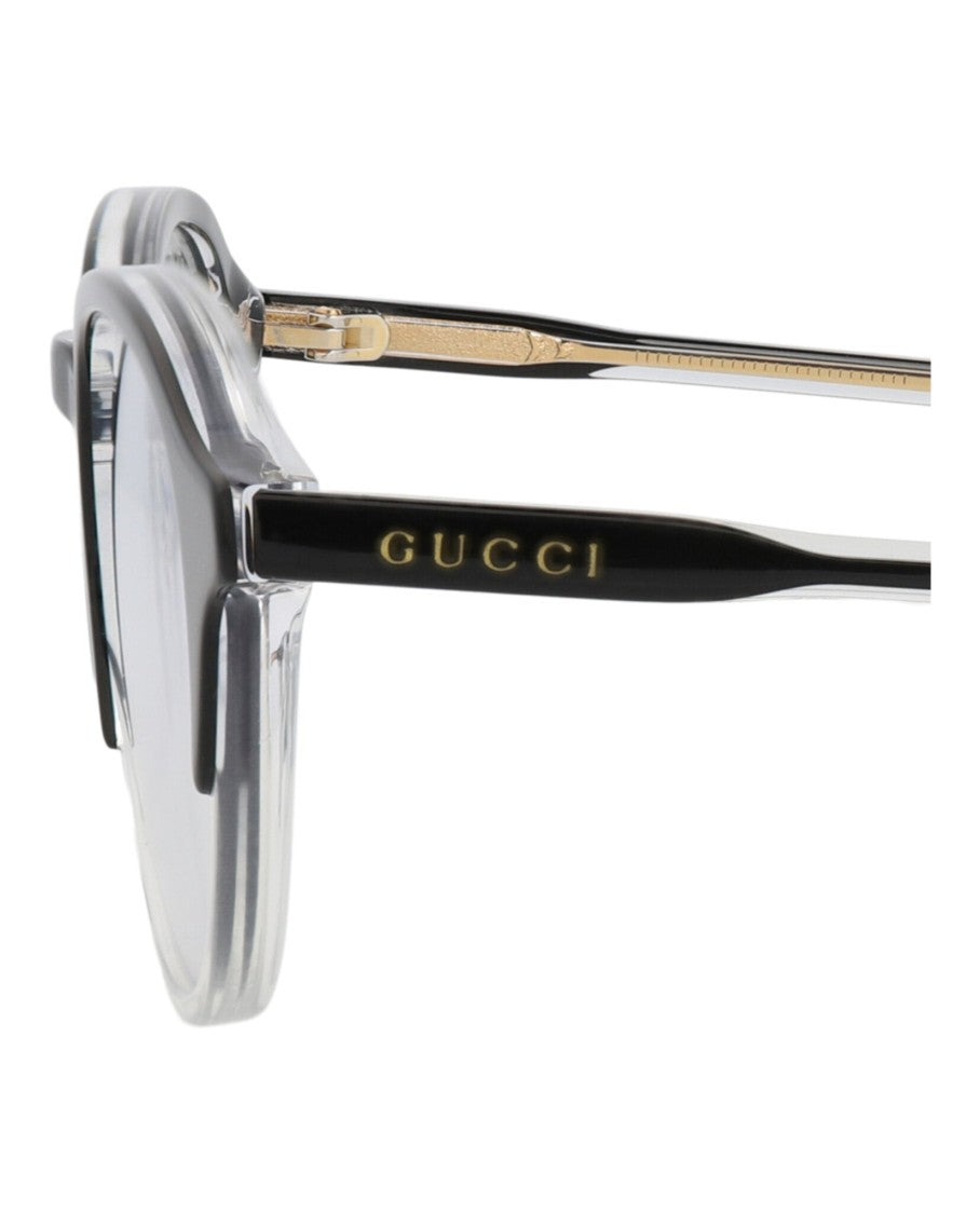 Gucci Photochromic Round-Frame Acetate Sunglasses