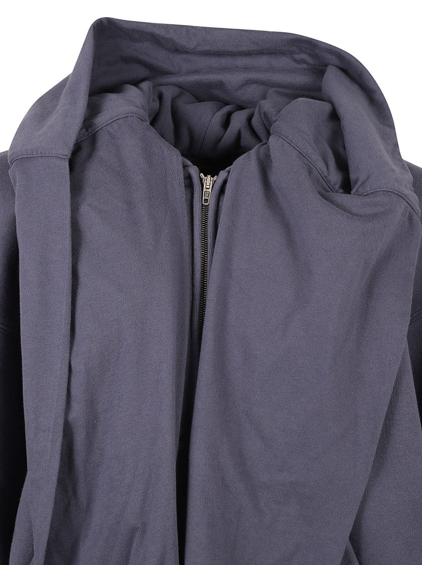 Balenciaga Oversized Zip-Up Sweater With Hood