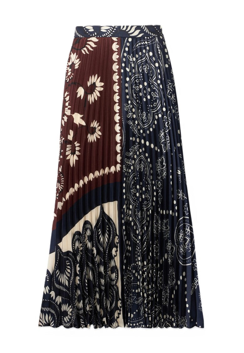Max Mara Cuoio Brown Viscose Blend Skirt