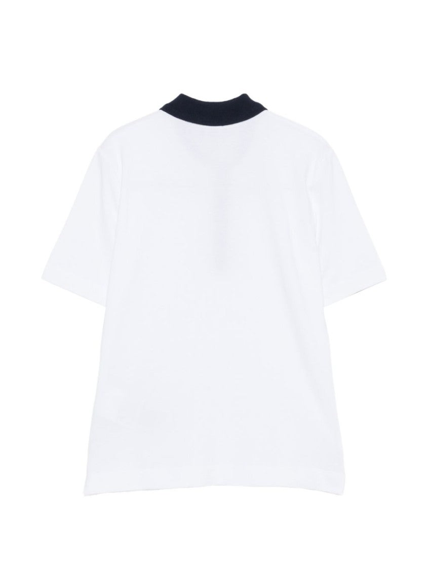 Fay Short-Sleeved Polo Shirt With Contrasting Collar