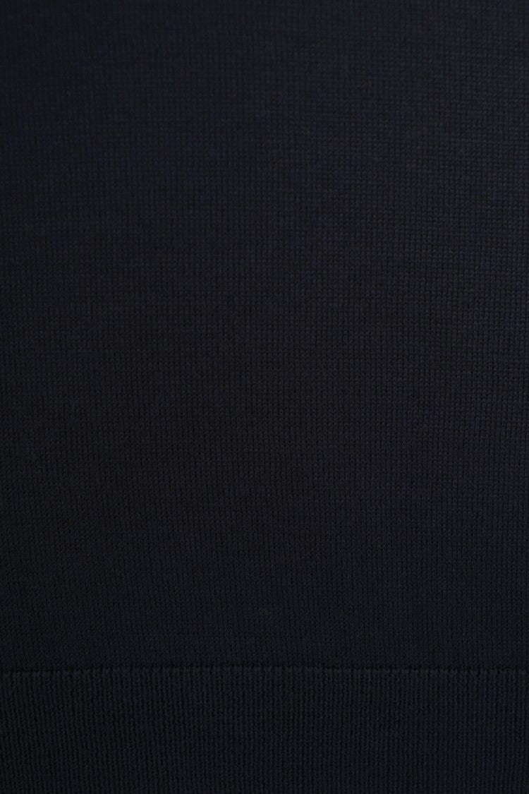 Paolo Pecora Finely Knit Blue Wool Sweater