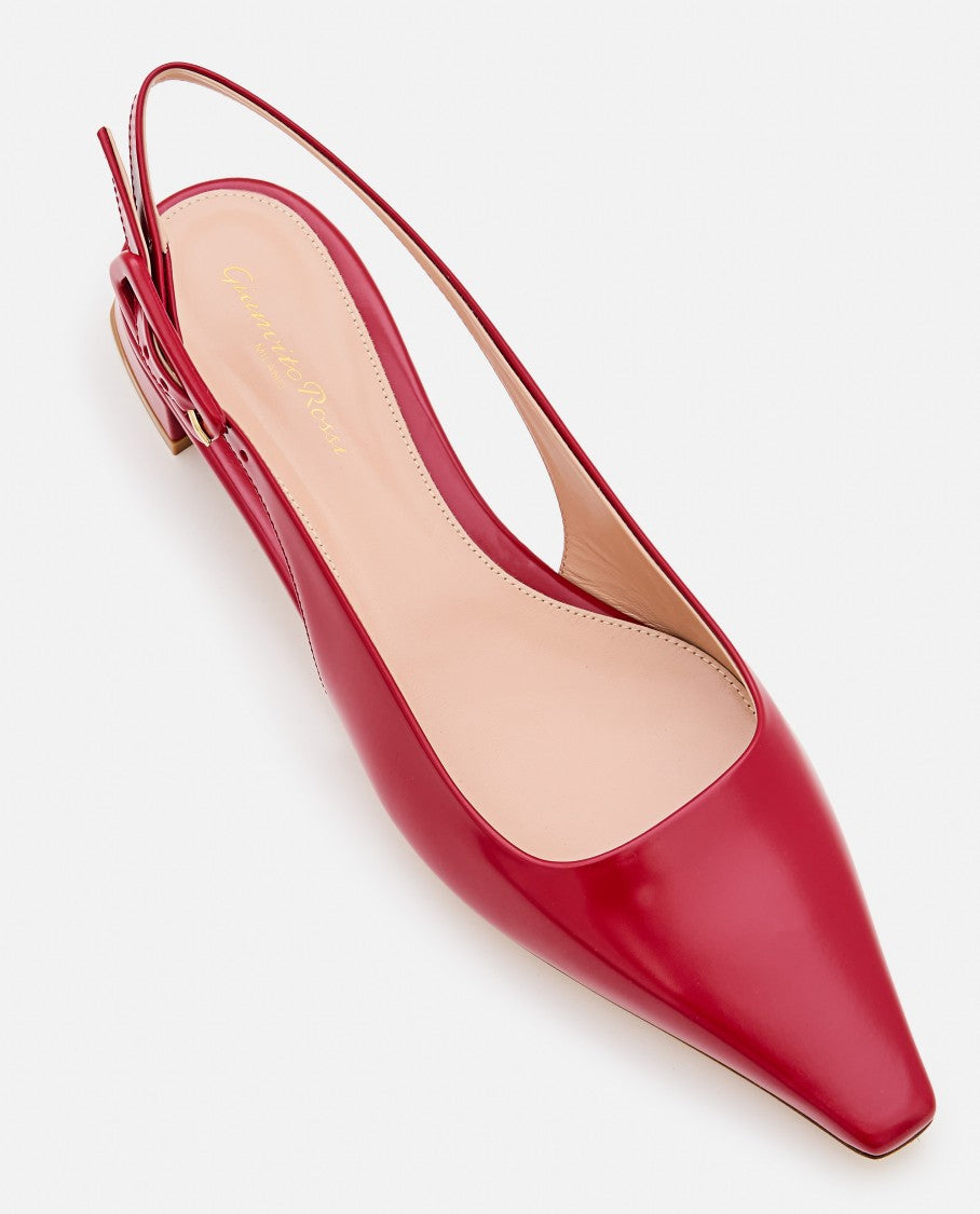 Gianvito Rossi Tokio Leather Sling-Back