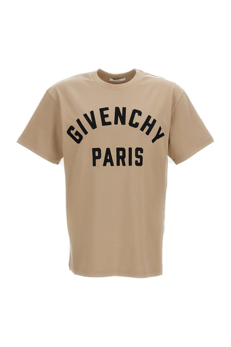 Givenchy Embroidered Grosgrain Logo Crewneck T-Shirt
