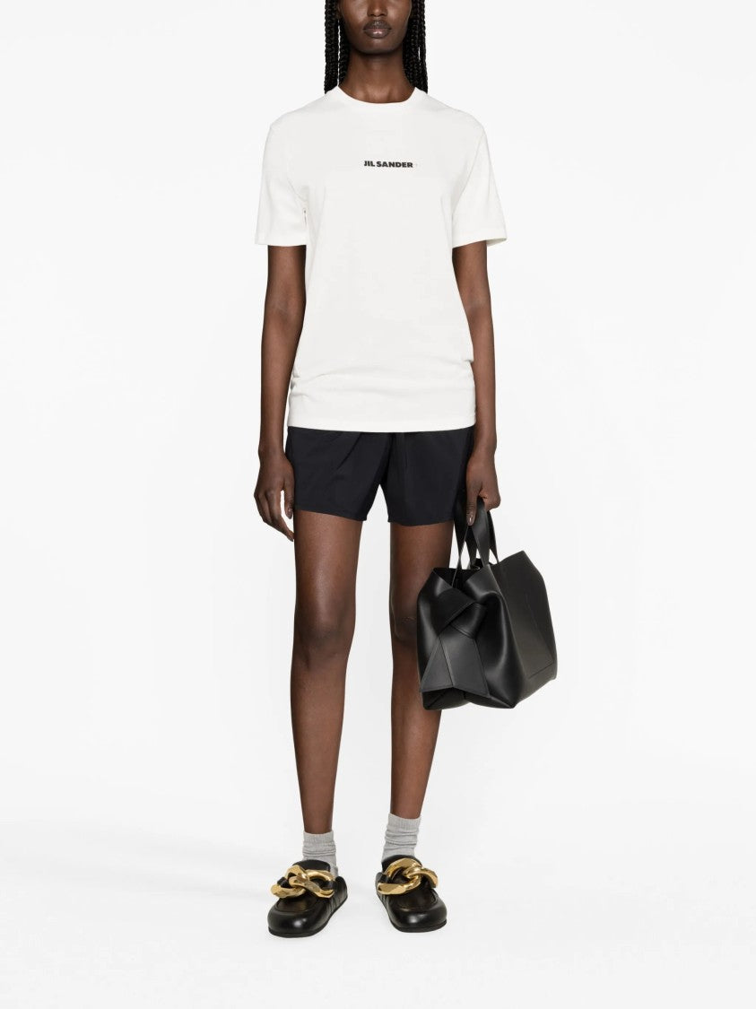 Jil Sander White Tshirt Minimalist Short-Sleeve T-Shirt