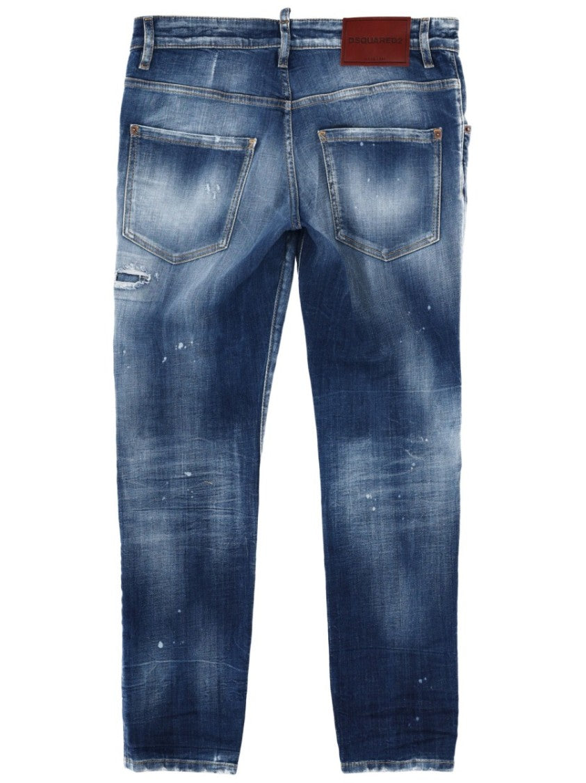 Dsquared2 Belvira Medium Blue Distressed Jeans