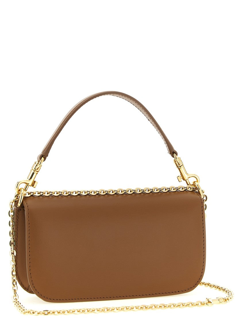 Dolce & Gabbana Rectangular Brown Calf Leather Handbag