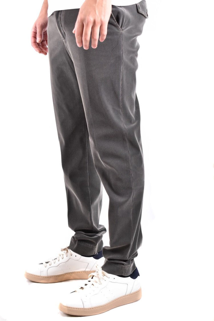 Rrd Tailored Vibrant Green Trousers Ribbed Texture